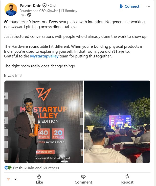 60 founders 40 investors about MyStartupValley Pune Edition 2026
